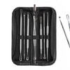 Image 1: 7Pcs Blackhead Extractor Remover Tool Set Face Facial Acne Cleaner Kit