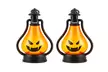 Halloween Lamp Flame LED Lantern Hanging Decor Pumpkin Witch Light Party - Second Medium