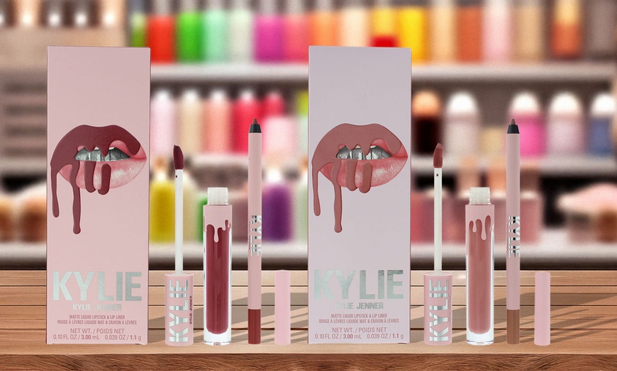 Image 1: Kylie By Kylie Jenner Matte Lip Kit 2-Piece Gift Set Collection