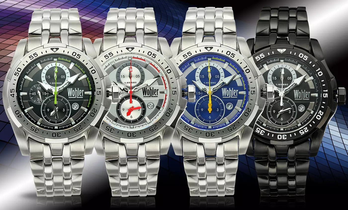 Wöhler Men's Stainless Steel Steiner Chronograph Watch - Primary Image