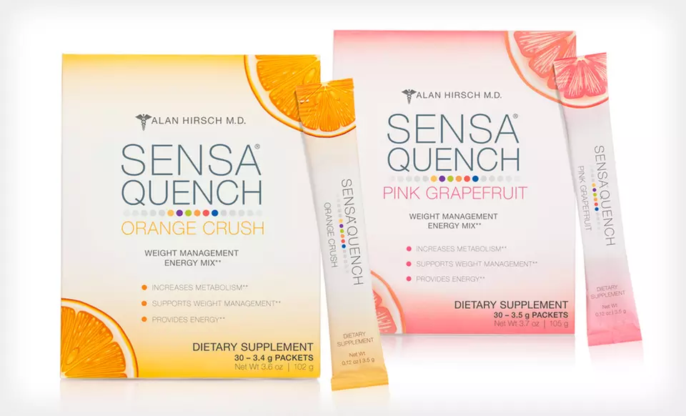 $14.99 for Sensa Quench Weight Management Energy Mix 30-Pack in Orange Crush or Pink Grapefruit ($39.95 List Price) - Primary Image
