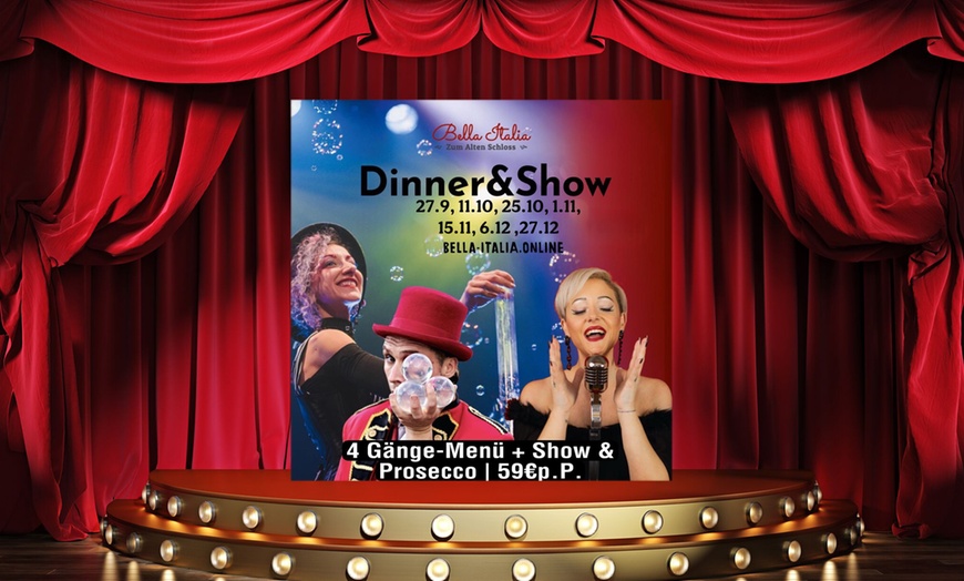 Image 1: Italienisches Dinner & Show für 2 Personen