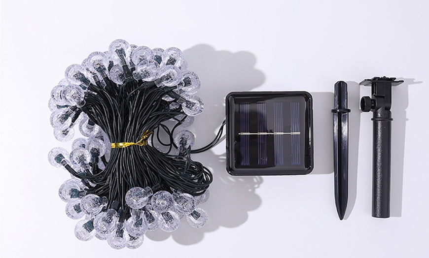 Image 4: Solar-Powered Ball String Lights

