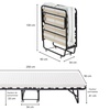 Image 6: Lit pliant 90x200 avec matelas mémoire de forme pliable Sampur