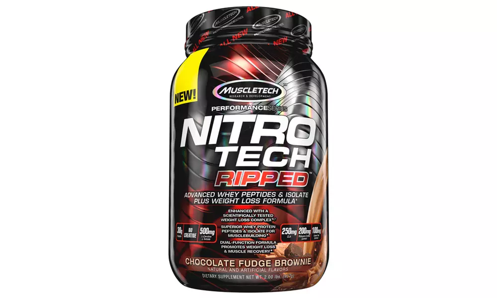 Nitro Tech Ripped Whey Protein + Weight Loss Formula; 2 Lb.  - Second Medium