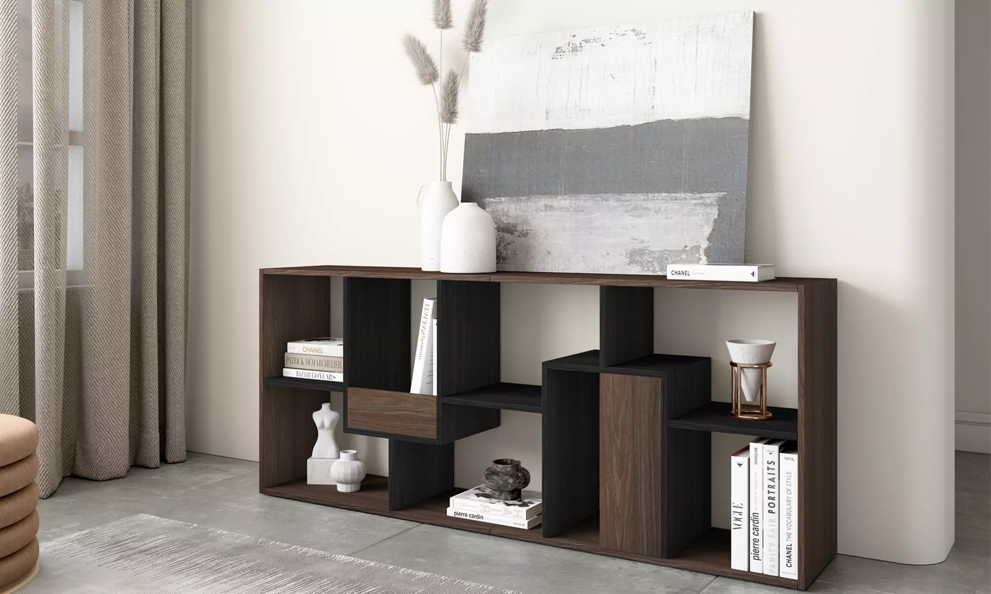 Estantería librería multiposición de diseño