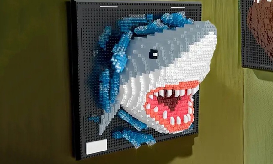 Image 5: Dreidimensionaler Baustein-Wandbausatz mit Tiermotiv