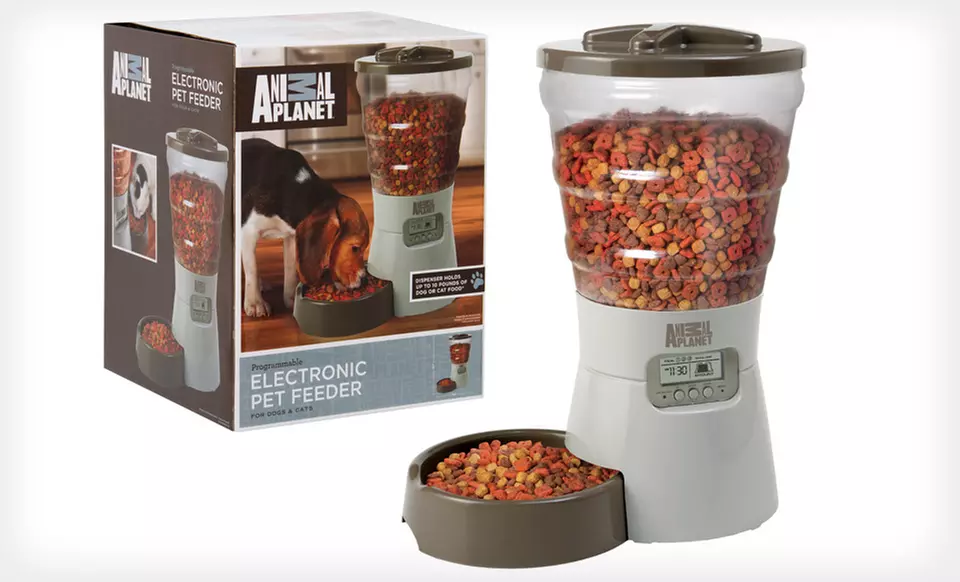 Animal Planet Electronic Pet Feeder or Automatic-Flow Pet Water Fountain (Up to 42% Off). Free Shipping and Returns. - Second Medium