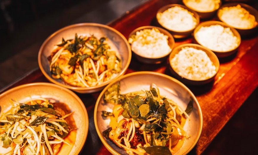 Image 2: Chefs Banquet For 2, 3, 4, 5 or 6 People and Glass of House Wine Each