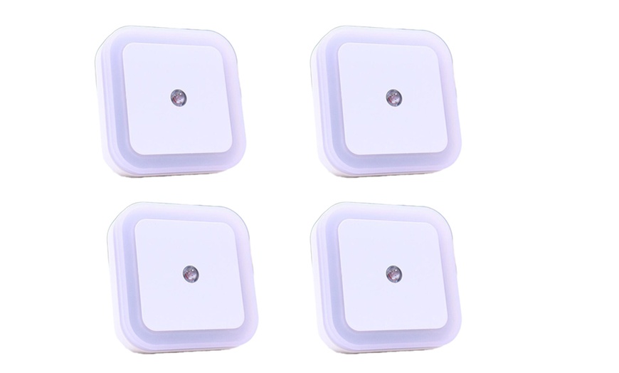 Image 7: 4-8 PCS Auto LED Light Induction Sensor Control Bedside Night Light In Wall Lamp