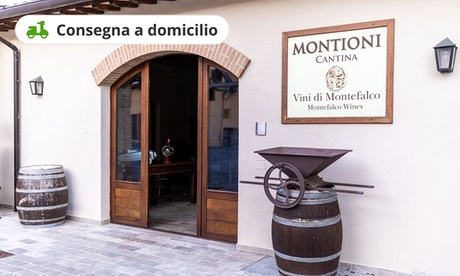 Buono sconto del valore di 35 € o 70 € per l'acquisto di prodotti da Montioni Frantoio e Cantina. Consegna a domicilio