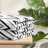 Image 1: Helix Cotton Bath Sheet - Ultra-Absorbent, Chevron Design
