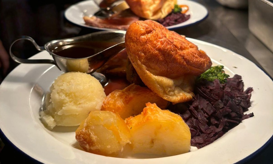 Image 3: Hearty Sunday Lunch with a Dessert or Carvery, Dessert & Drink for Two