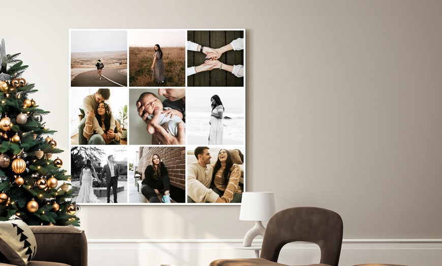 Image 1: Fotocollage canvas of aluminium