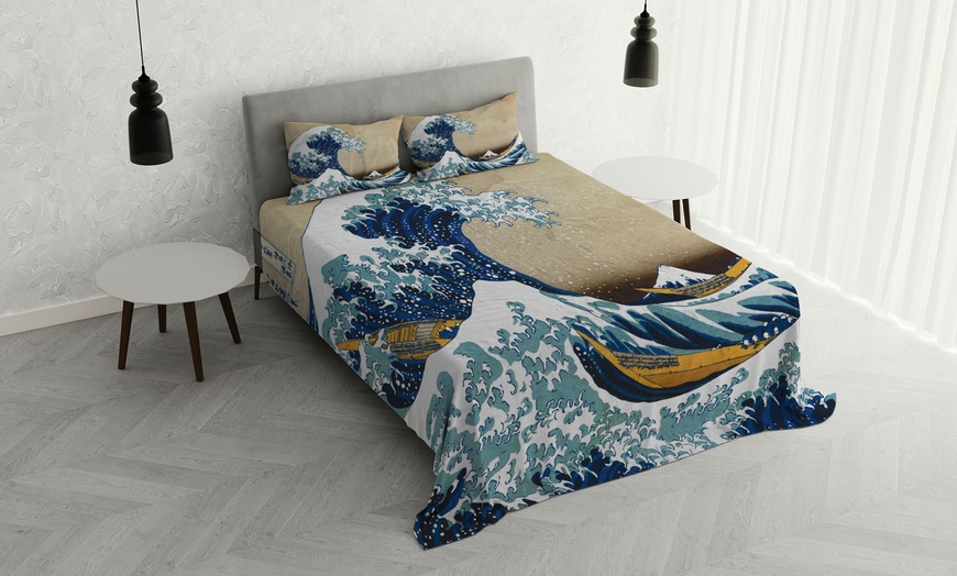 Image 19: Parure letto matrimoniale Sogni d'Autore in 100% cotone Made in Italy