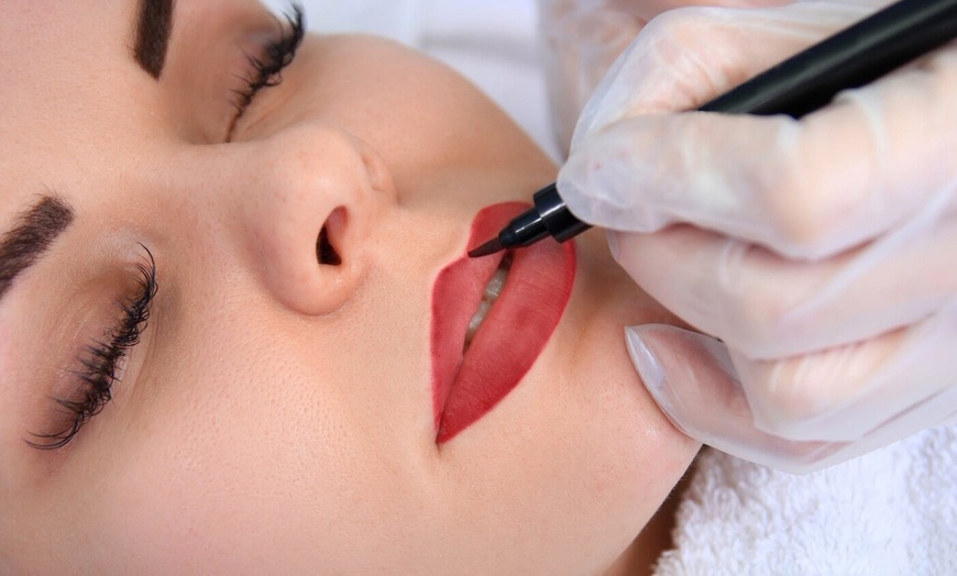 Image 1: Permanent Lip Blush & Microblading Brows
