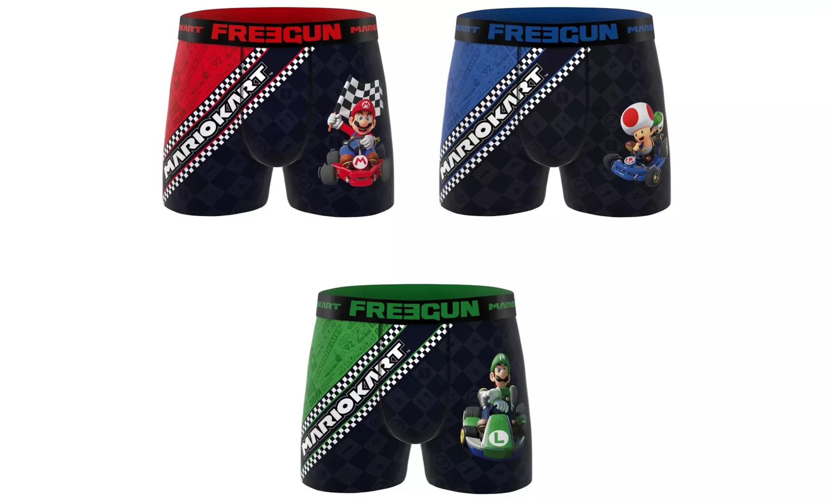 Lot de 3 boxers homme Freegun en microfibre