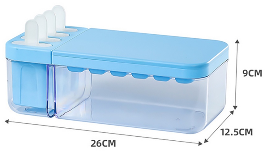 Image 14: Four-Piece Ice Lolly Moulds and 24-Piece Ice Cubes Moulds