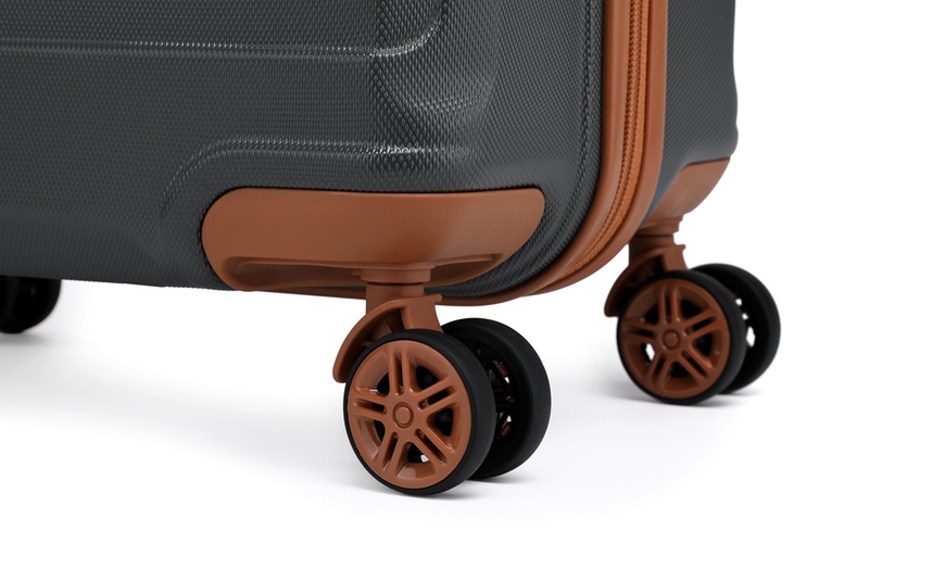 Image 15: KONO 20 Inch Cabin Suitcase Durable ABS Luggage with a Travel Bag