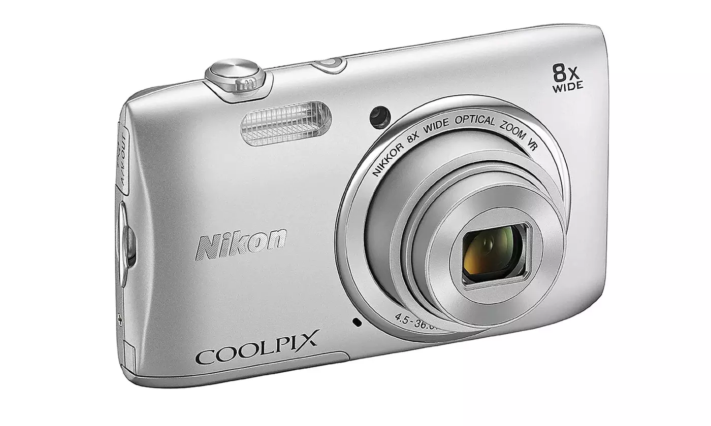 Nikon Coolpix S3600 20.1MP 720p HD Digital Camera with 8x Optical Zoom (Refurbished) - Second Medium