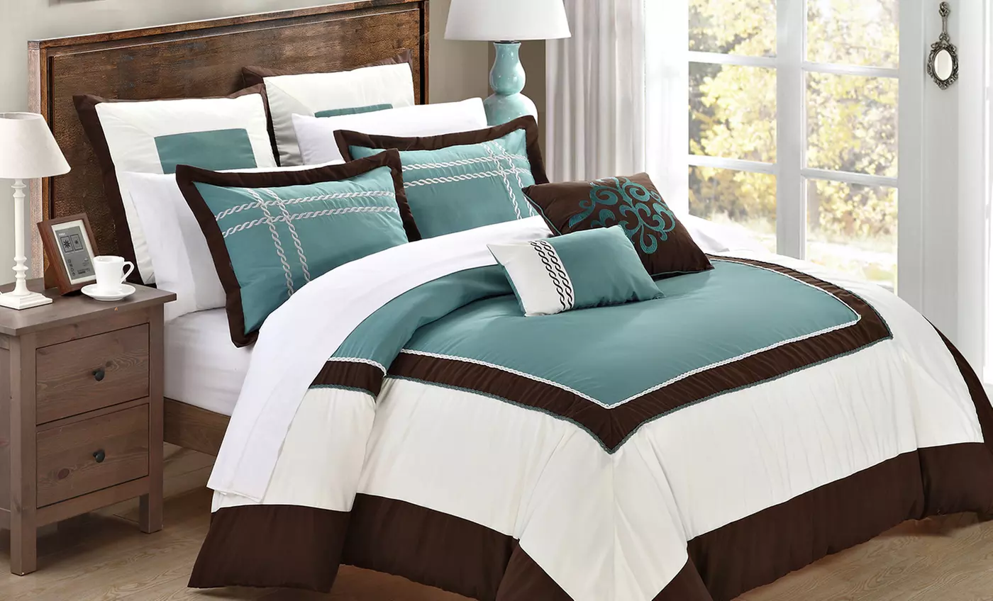 7-Piece Embroidered Comforter Set, from $74.99–$84.99 - Primary Image