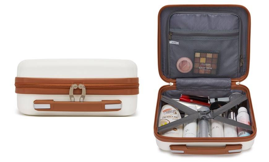 Image 8: KONO One or Four Piece Colorful PP Hard Shell Suitcase With TSA Lock