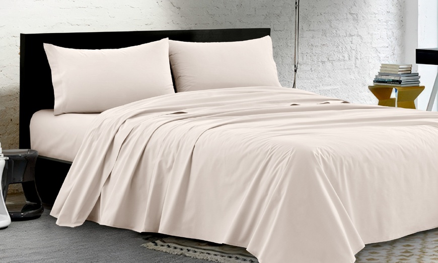 Image 13: Completo letto matrimoniale in 100% cotone percalle