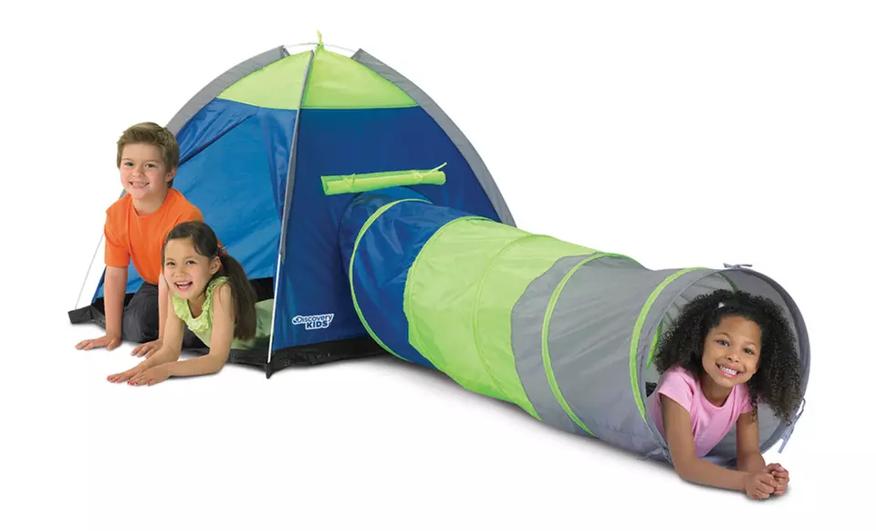 Discovery Kids 2-Piece Adventure Play Tent with Tunnel. Free Returns.  - Primary Image