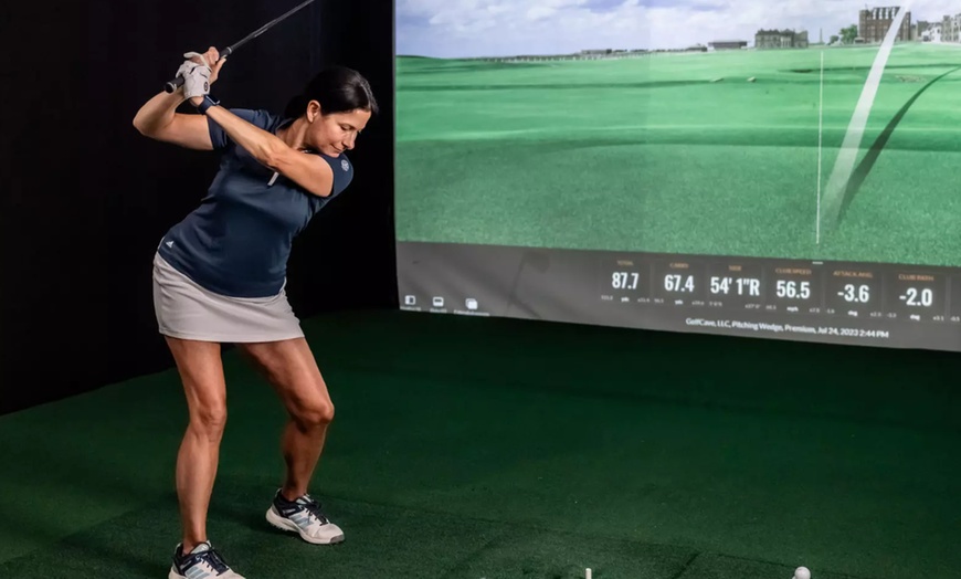 Image 2: Private Indoor Golf Simulators with TrackMan at GolfCave Holmdel, NJ
