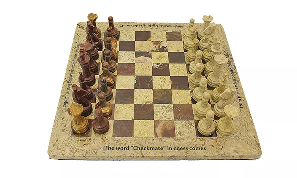 Personalized, Handmade Marble Chess Set from Marble Products International (39% Off). Four Options Available. - Primary Image