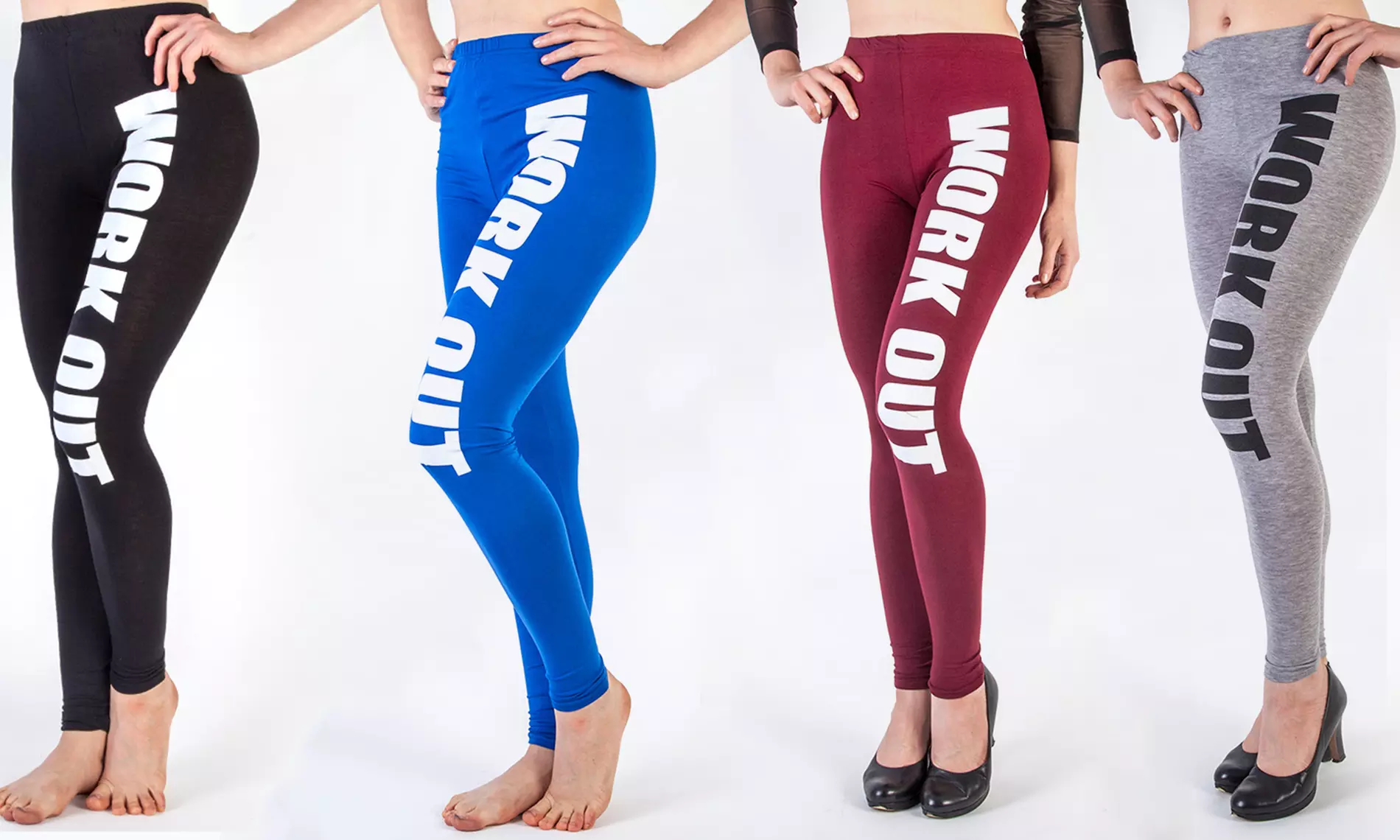 Women's Workout Leggings in Choice of Colour for £3.95 - Primary Image