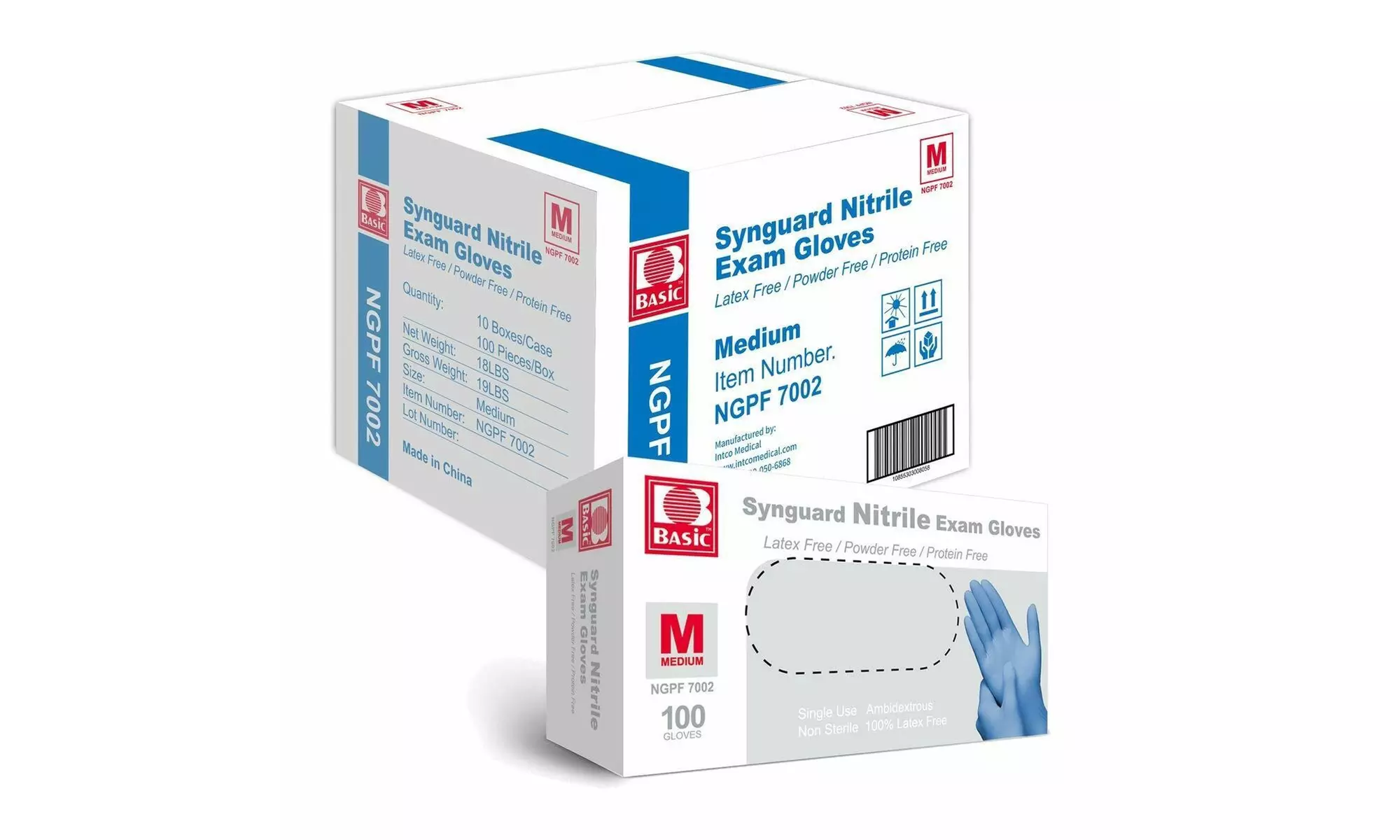 1000PCS Disposable Nitrile Exam Gloves Latex Powder Free S/M/L/XL