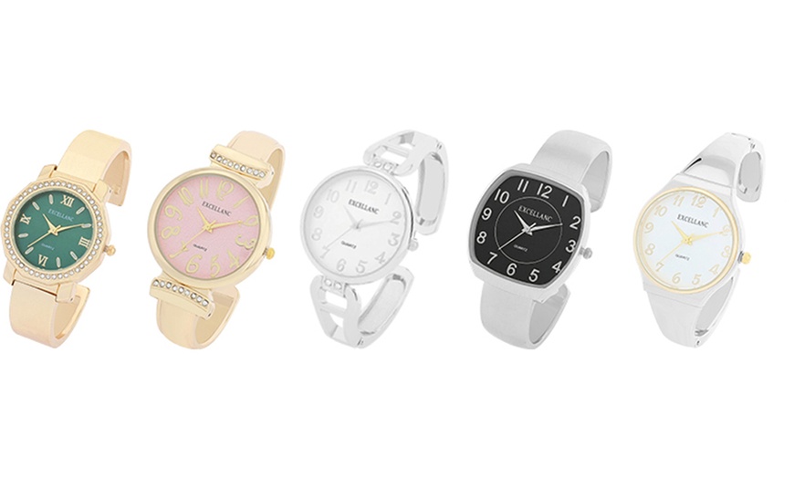 Image 1: Montre pour femme avec bracelet jonc Excellanc