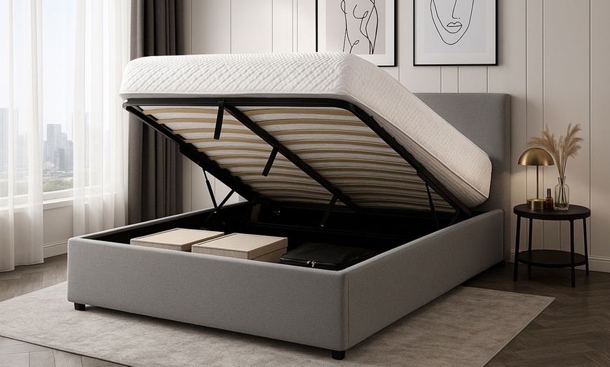 Image 1: Letto contenitore Colisée in tessuto Sampur