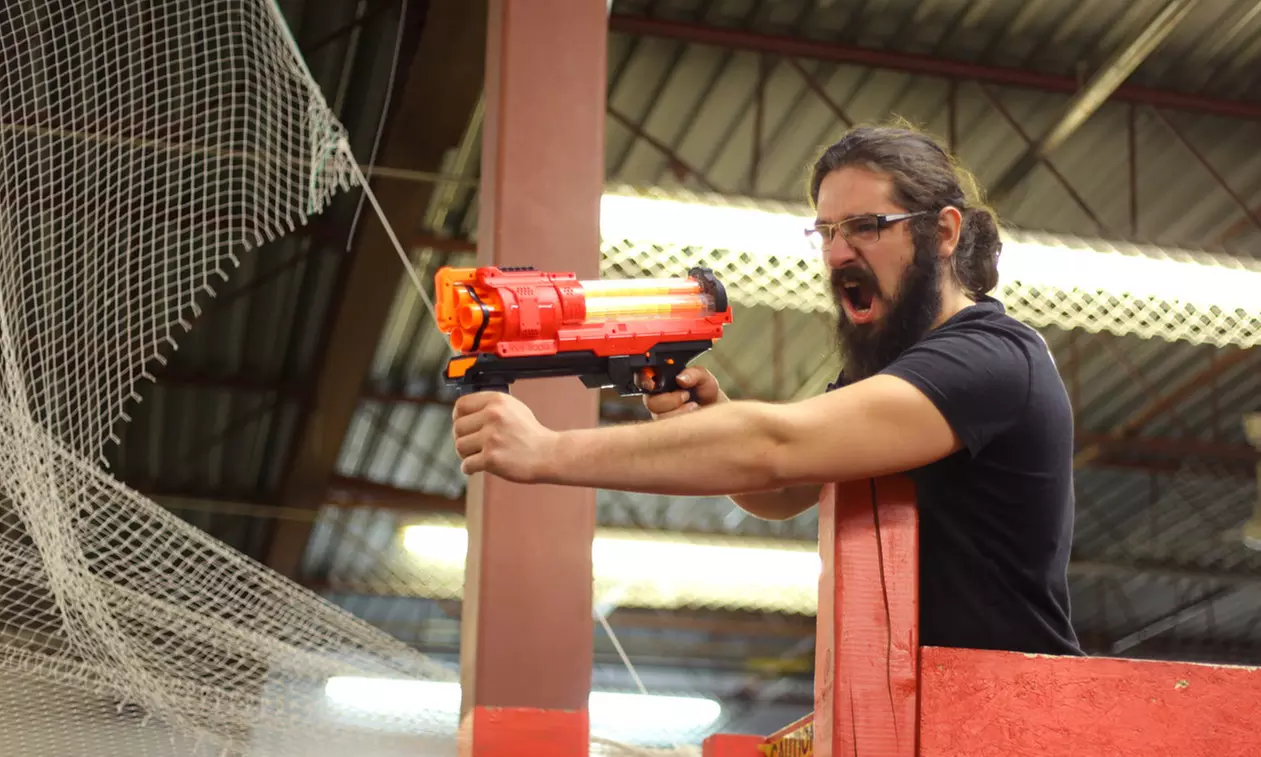 Nerf Wars for One, Two or Four People at Nerf Wars @ Archers Arena (Up to 22% Off) - Primary Image