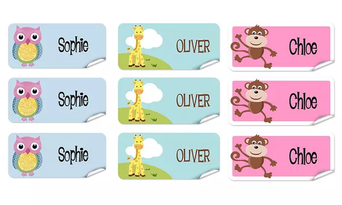 One or Two Personalized Children's or Holiday Gift Name Label 42-Packs from Dinkleboo (Up to 77% Off)  - Second Medium