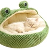 Image 3: Pet Nesting Sleeping Bed - PETBED-WHT, PETBED-GRN, or PETBED-FROG