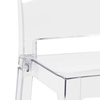 Image 3: Juego de 2 taburetes de policarbonato transparente con respaldo