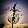 Image 1: Dandelion Flower Fairy Patio Decorative Ornament