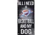 NBA Basketball and My Dog Sign (12"x6") - Second Medium