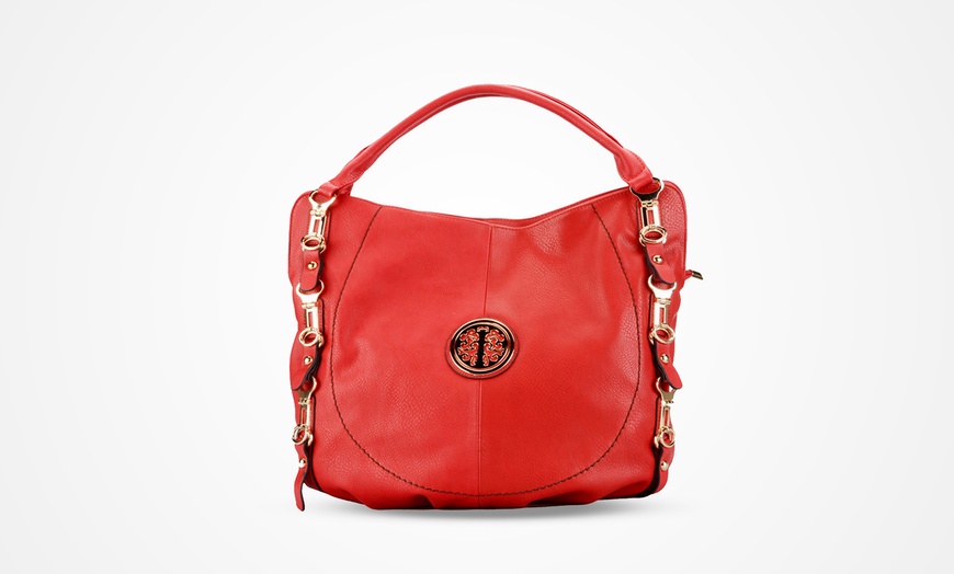 Image 14: Ladies' Leather-Look Handbag