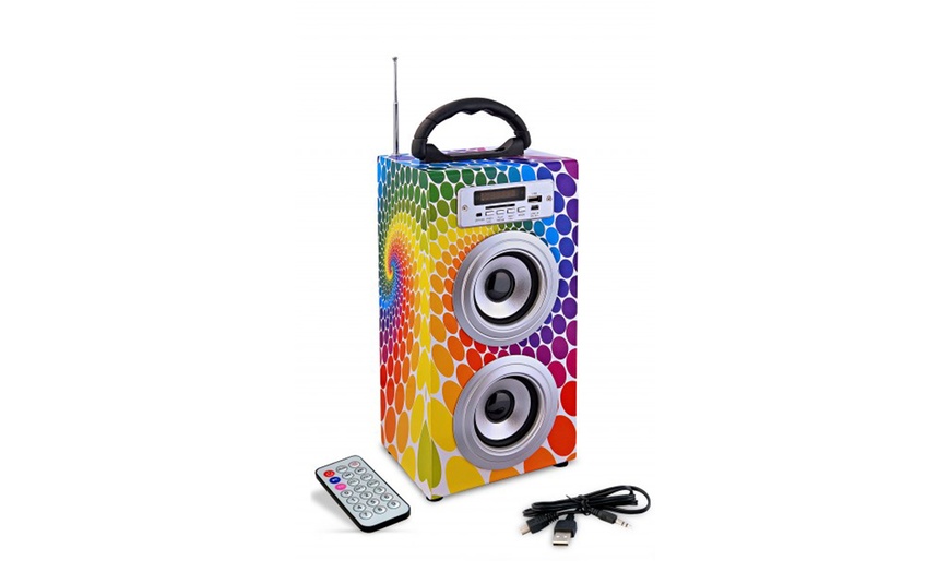 Image 8: Double Boom Box Speakers