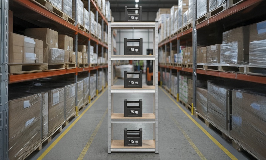 Image 8: Set di 2 scaffali in metallo