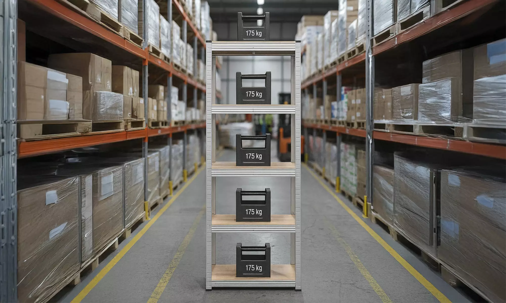 Set di 2 scaffali in metallo