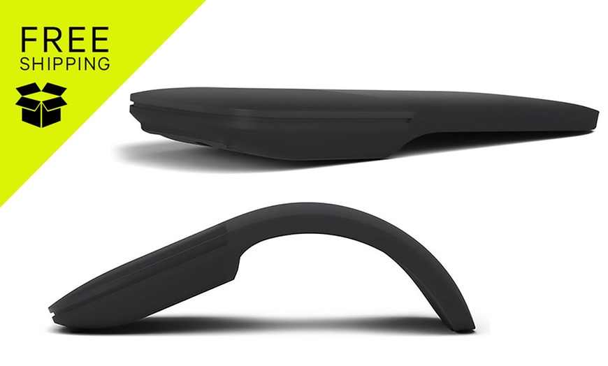 Image 1: Wireless Silent Bluetooth Folding Mouse