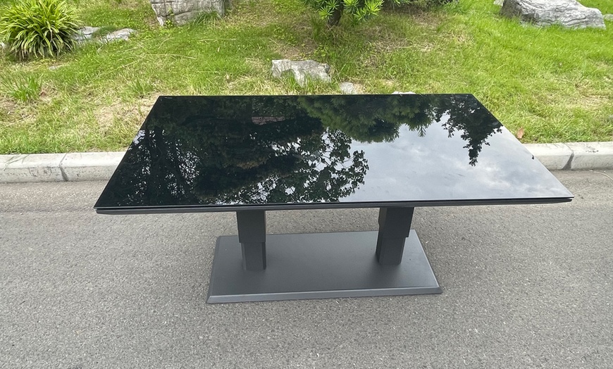 Image 1: Fimous Aluminum Outdoor Garden Corner Sofa 