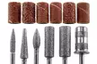 Electric 6 Nail Drill Bits Set Acrylic Polish Manicure Pedicure Filer Kit - Second Medium