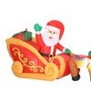 Image 11: Outsunny Inflatable Santa Christmas Decorations