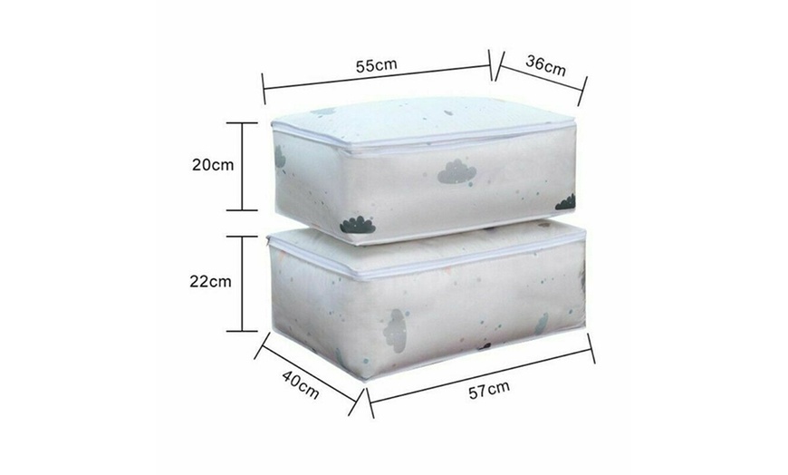 Image 32: Anti Dust Large Storage Bag Clothes Quilt Blanket Storage Sort Home Organizer