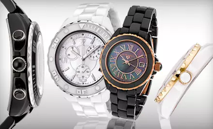 Swiss Legend Ceramic Karamica Women's or Karamica Men's Chronograph Watch (Up to 64% Off). 11 Styles Available. - Primary Image